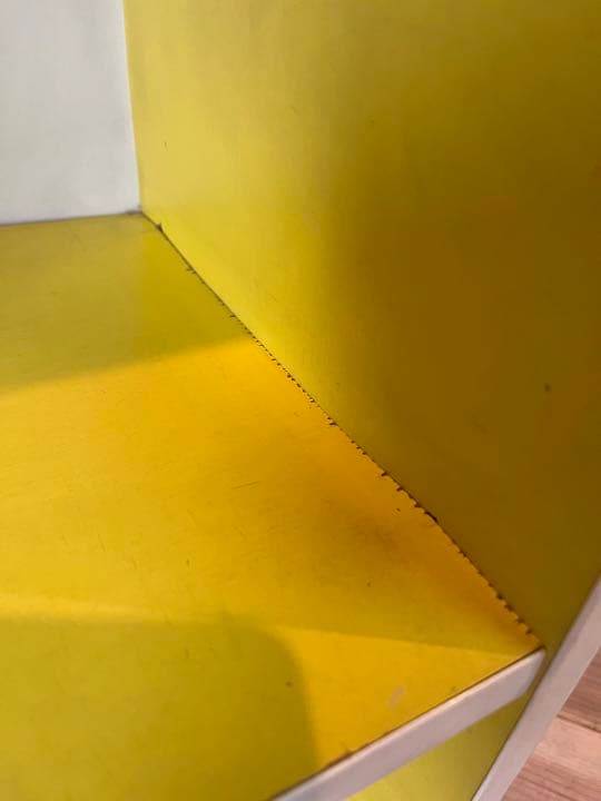 昭和レトロ 棚 ラック 黄色 レトロポップ インテリア 収納 アンティーク