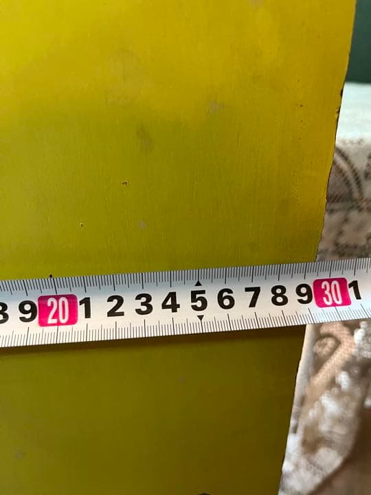 昭和レトロ 棚 ラック 黄色 レトロポップ インテリア 収納 アンティーク