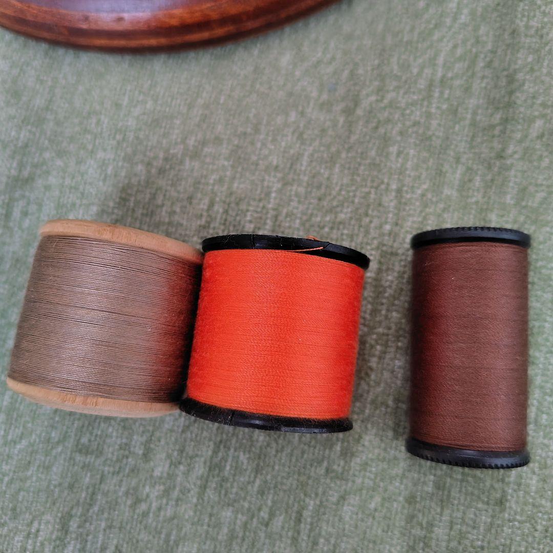 英国アンティーク 木製糸巻きホルダーとボビンスタンドセット - メルカリ