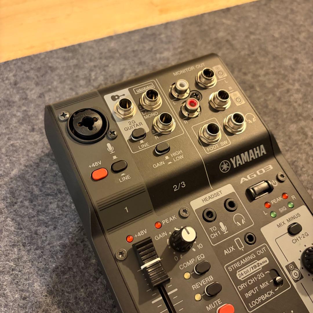 YAMAHA AG03MK2 B オーディオインターフェイス
