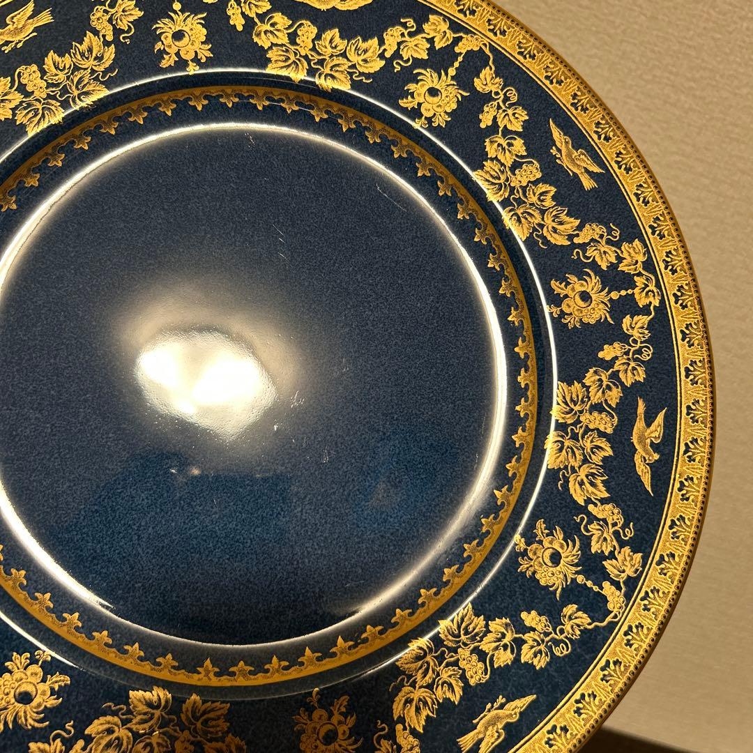 ウェッジウッド　アンティークプレート　パウダーブルー　ディナープレート