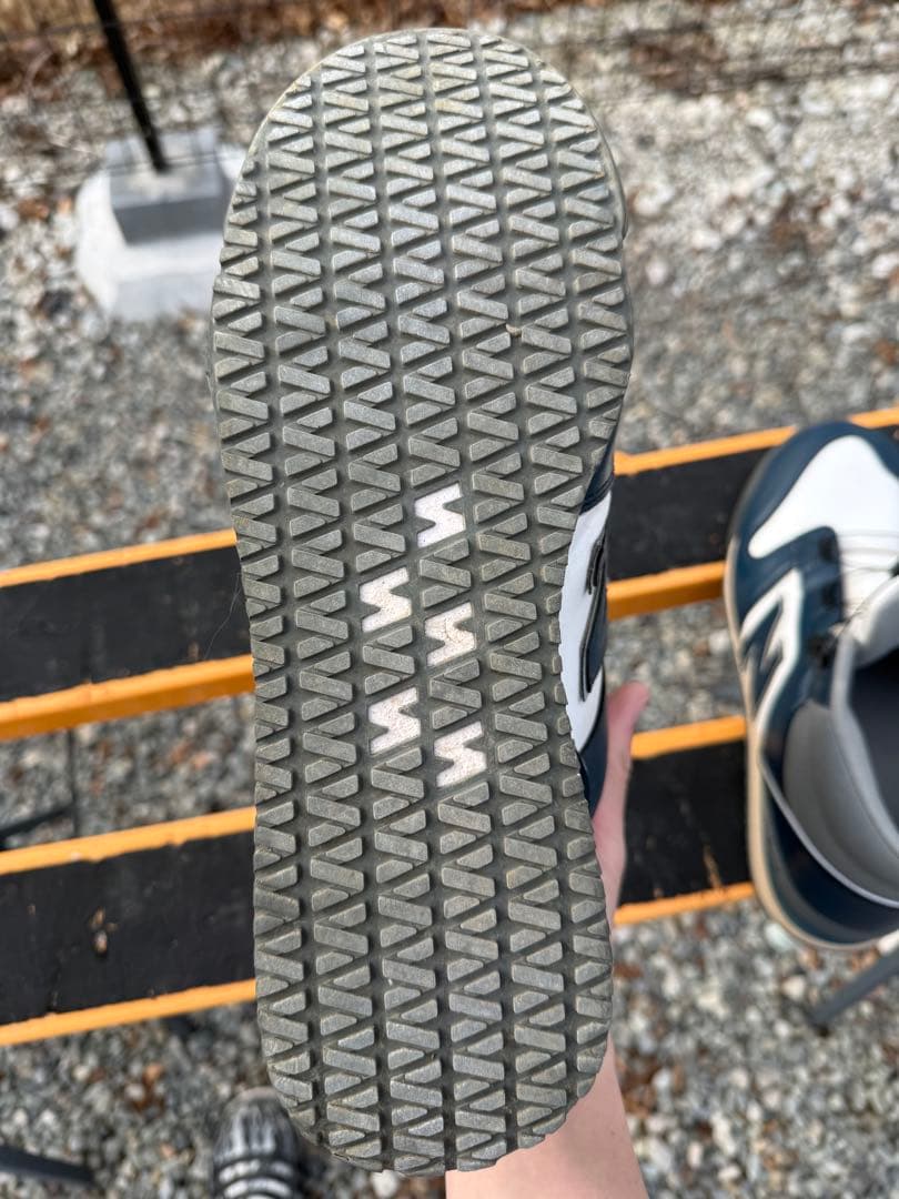 お*ん様 New Balance BOA安全靴 ネイビー/ホワイト ハリスバーグ