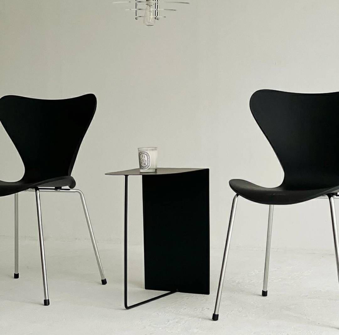 アーチ型 アイアンサイドテーブル アートオブブラック