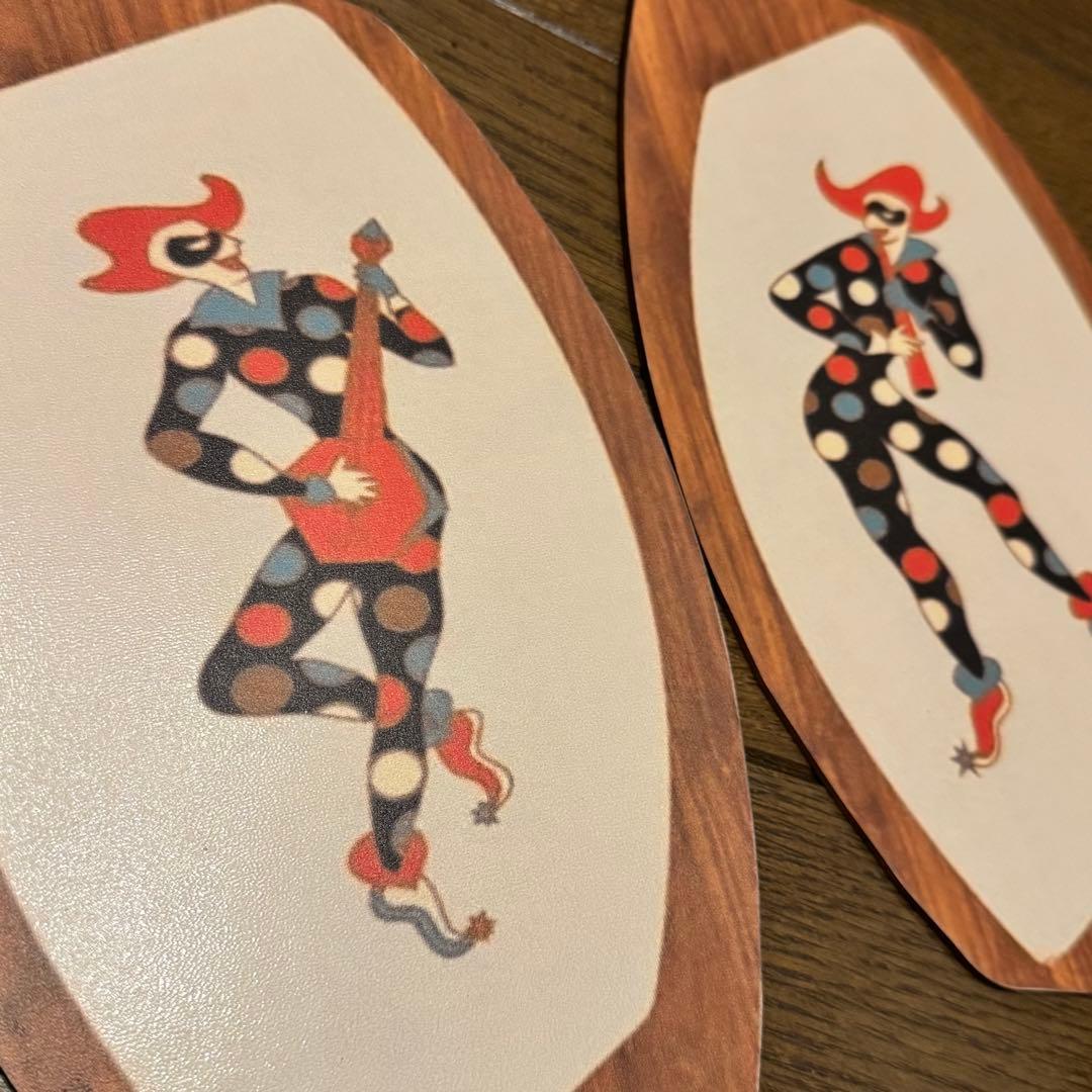 ウォールデコレーション新品ハーレクイン壁掛けロカビリー50sミッド