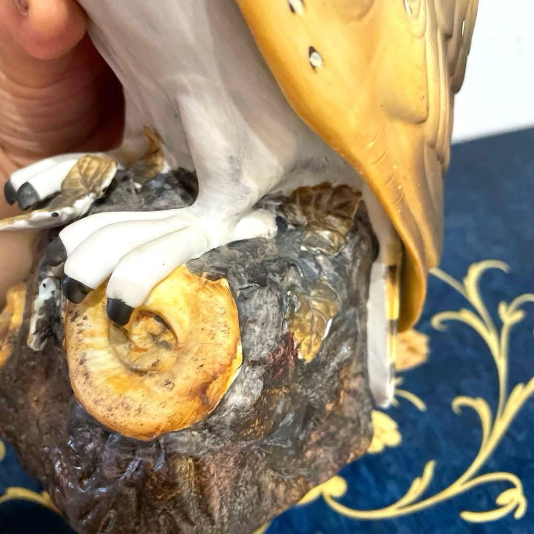 美品 ロイヤルクラウン置物 フクロウ1-7