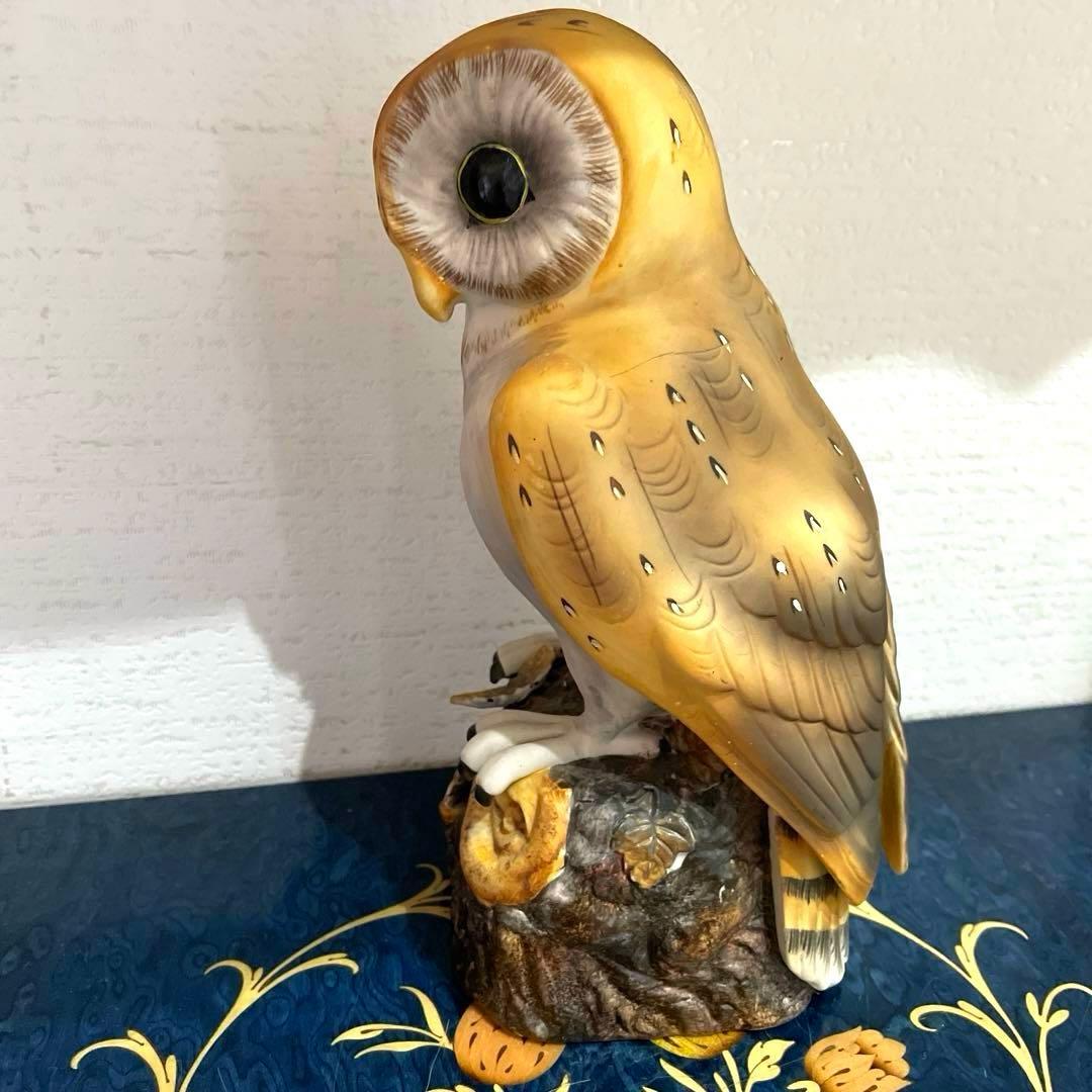 美品 ロイヤルクラウン置物 フクロウ1-7