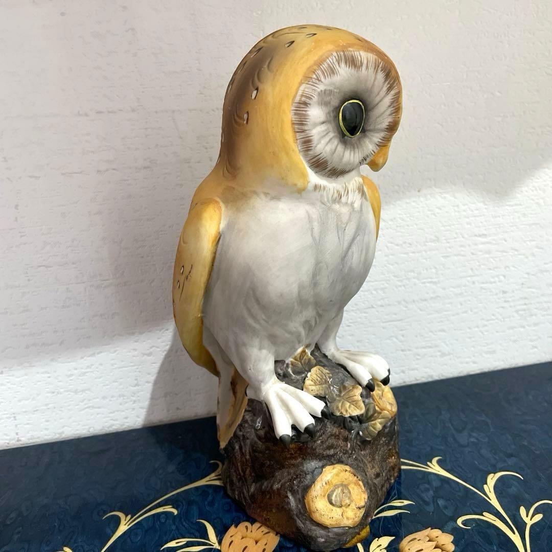美品 ロイヤルクラウン置物 フクロウ1-7