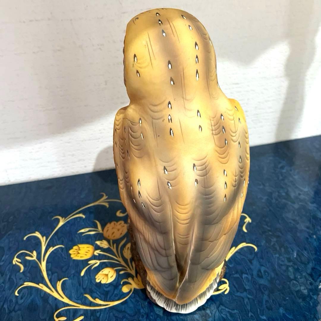 美品 ロイヤルクラウン置物 フクロウ1-7