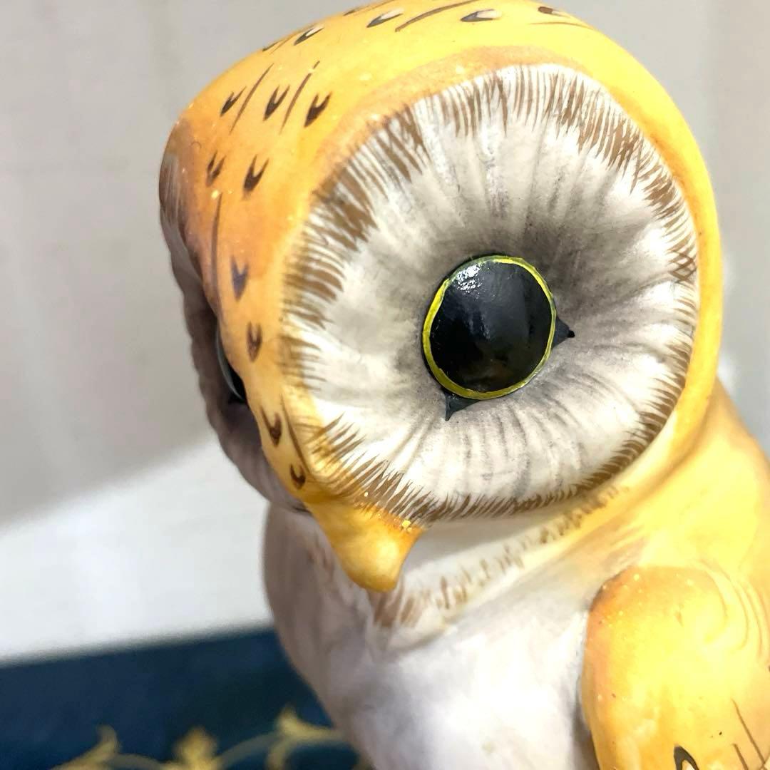 美品 ロイヤルクラウン置物 フクロウ1-7