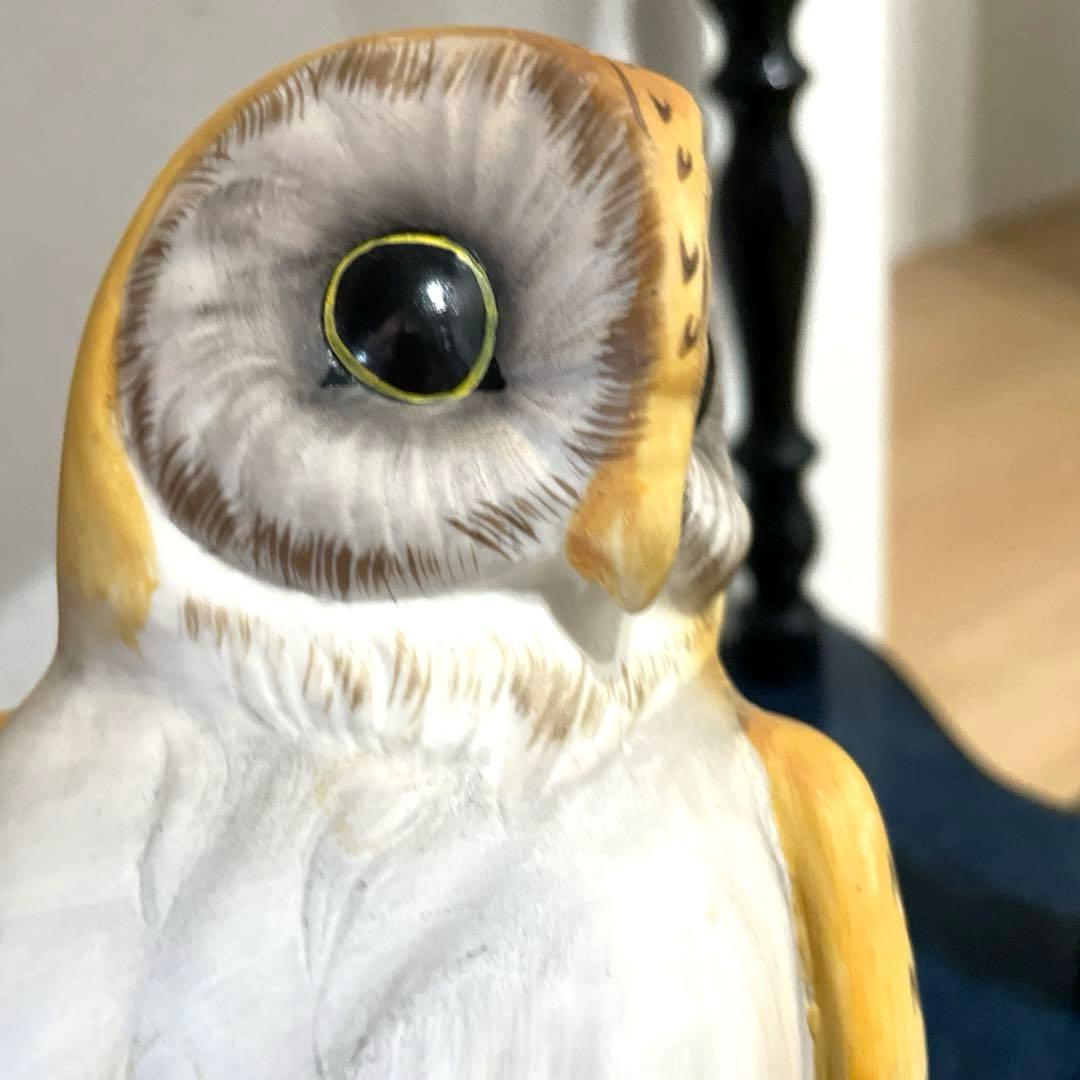 美品 ロイヤルクラウン置物 フクロウ1-7