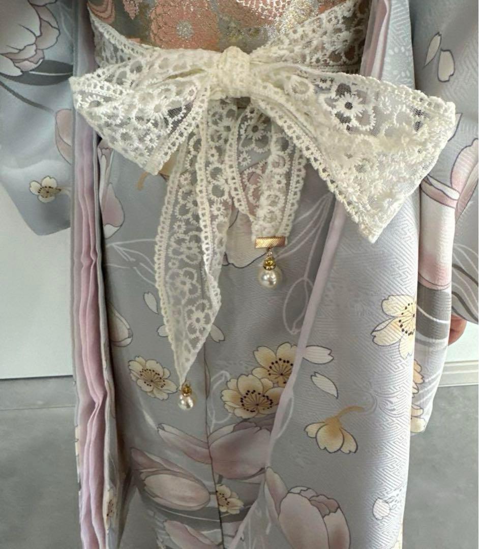 七五三　着物　人気のくすみカラー　かわいいフルセット