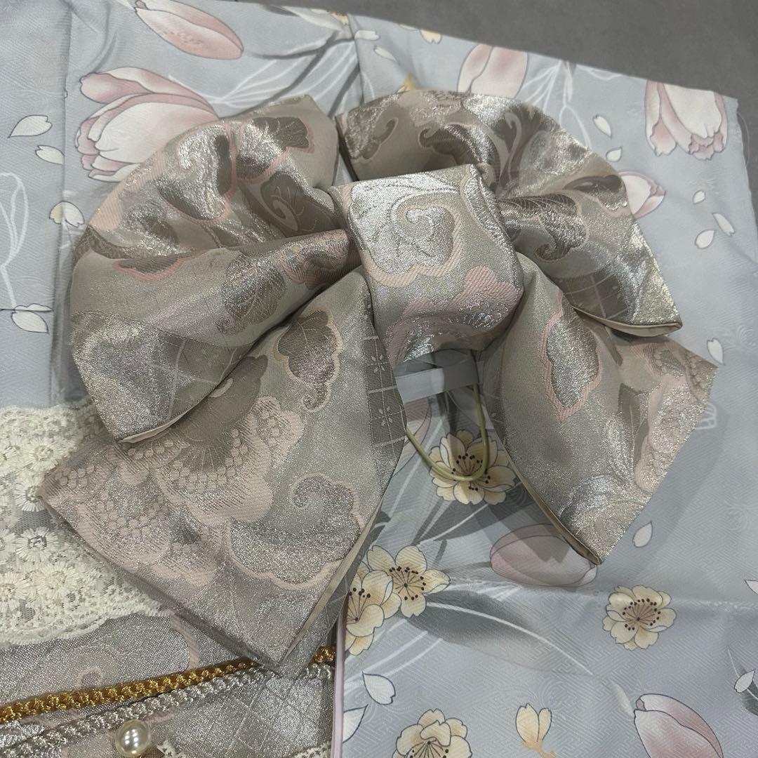 七五三　着物　人気のくすみカラー　かわいいフルセット