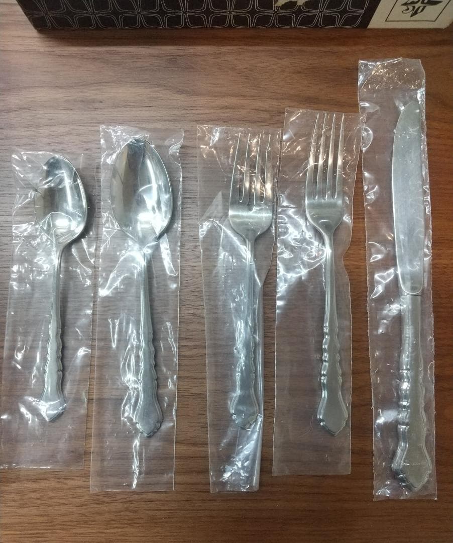 ■美品ステンレス製25点 カトラリーセットB (5点×5人分)
