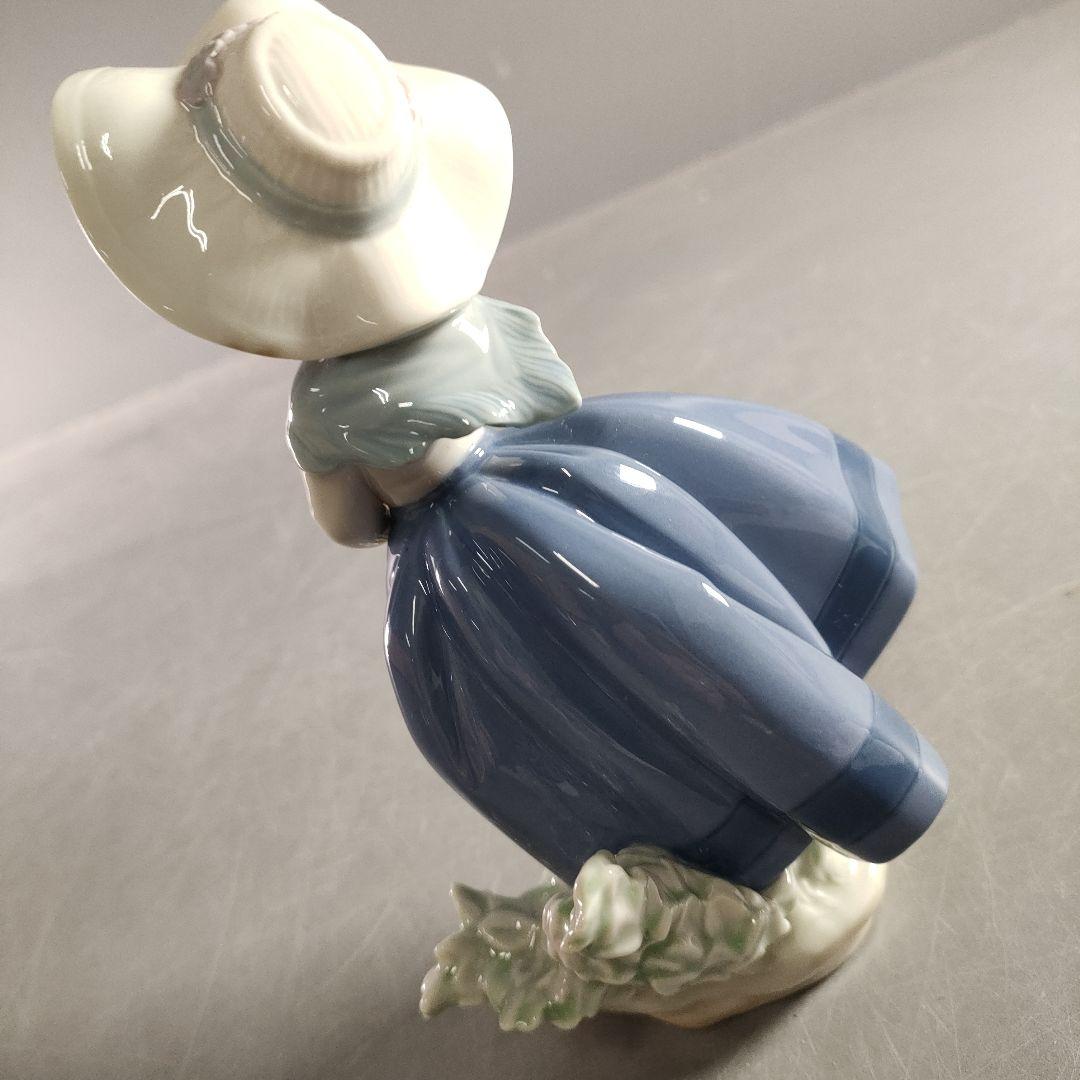 510-3/リアドロ/女のコ/お花/陶器/バスケット/フィギュリン