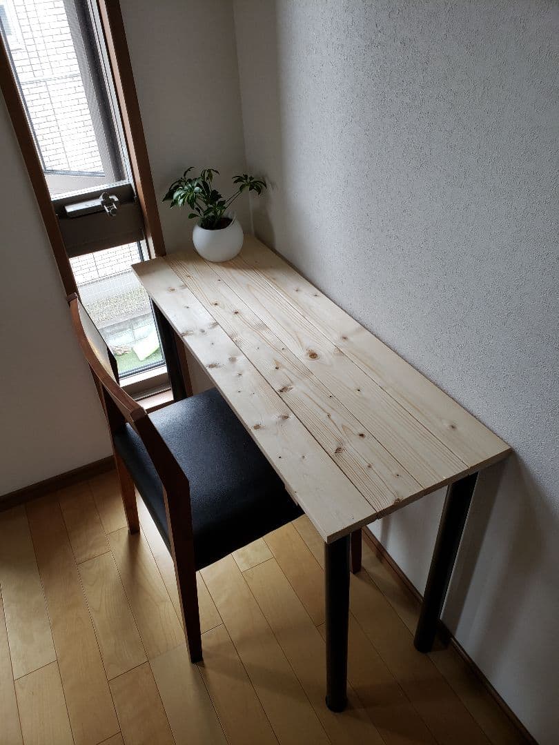 カウンターテーブル　アンティーク　ウォールナット　無垢　木目　ジャコビーン