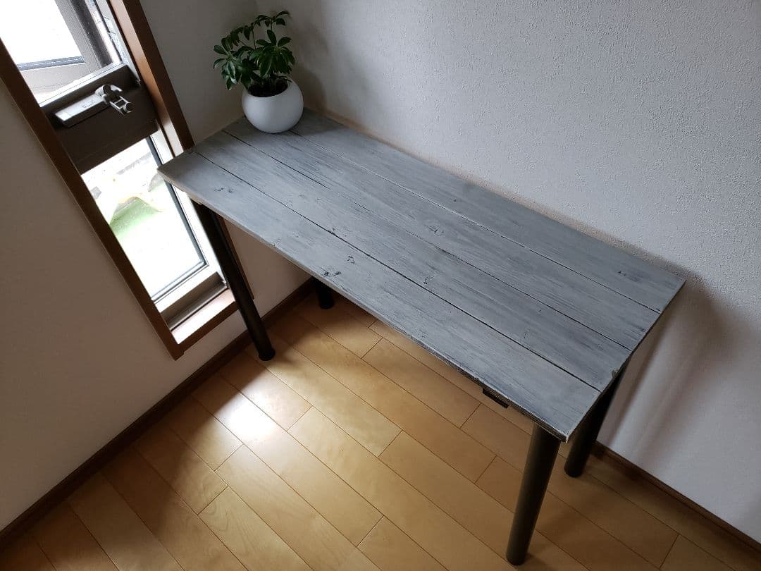 カウンターテーブル　アンティーク　ウォールナット　無垢　木目　ジャコビーン