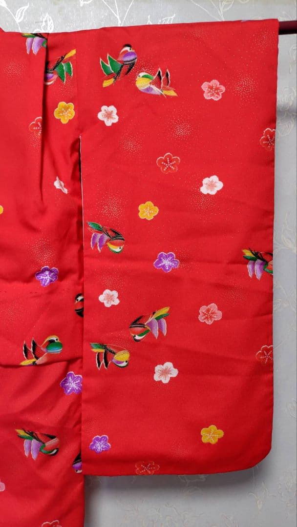 RK541洗える子供着物着丈72センチ裄丈42センチ非常に綺麗美品