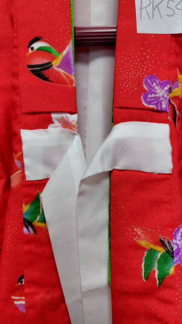 RK541洗える子供着物着丈72センチ裄丈42センチ非常に綺麗美品