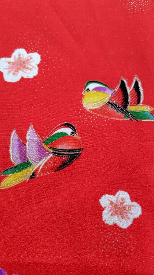 RK541洗える子供着物着丈72センチ裄丈42センチ非常に綺麗美品