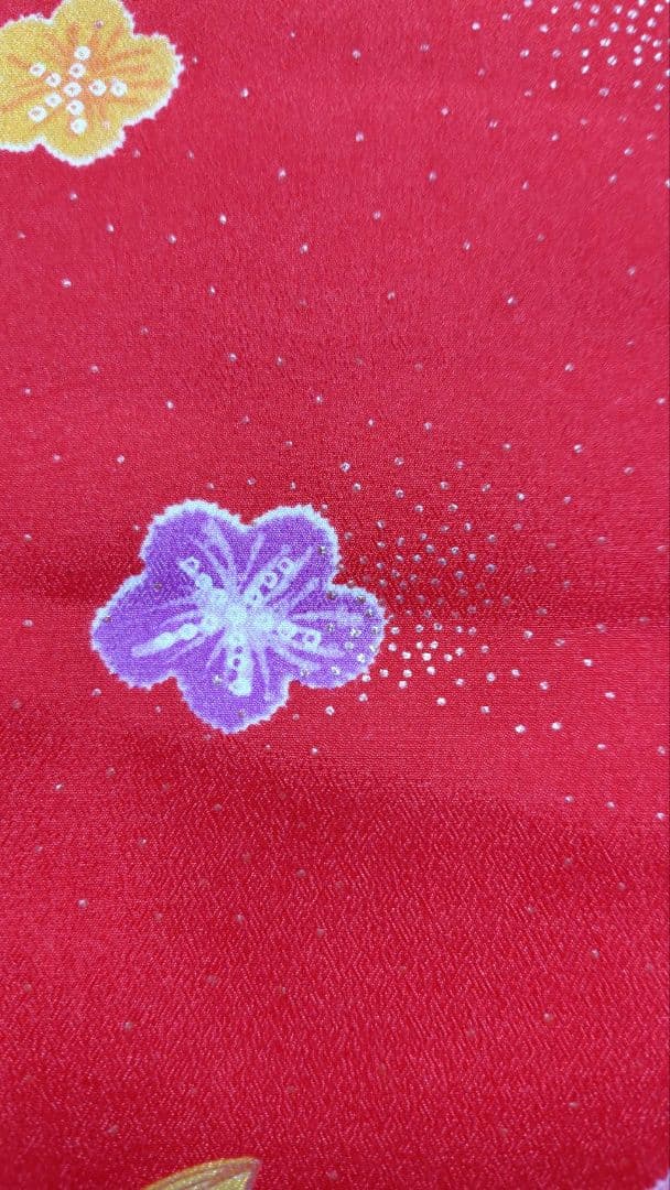 RK541洗える子供着物着丈72センチ裄丈42センチ非常に綺麗美品