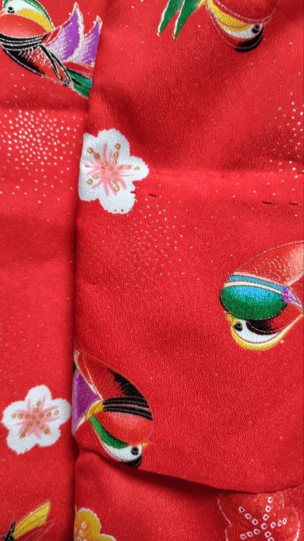 RK541洗える子供着物着丈72センチ裄丈42センチ非常に綺麗美品