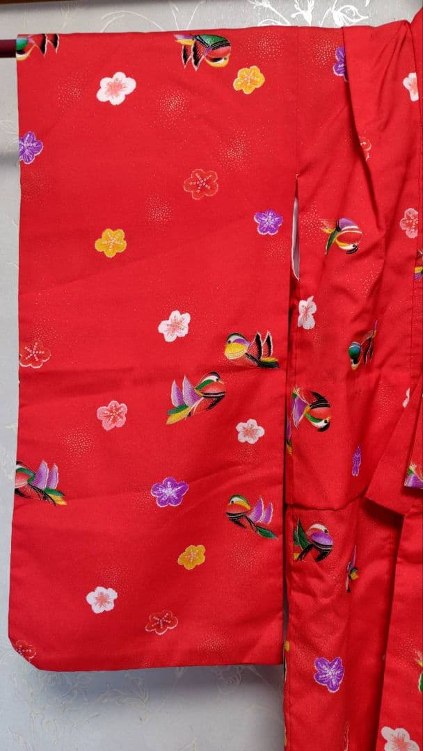 RK541洗える子供着物着丈72センチ裄丈42センチ非常に綺麗美品