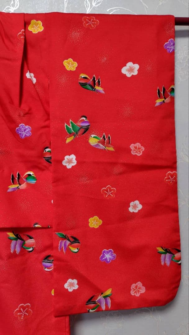 RK541洗える子供着物着丈72センチ裄丈42センチ非常に綺麗美品