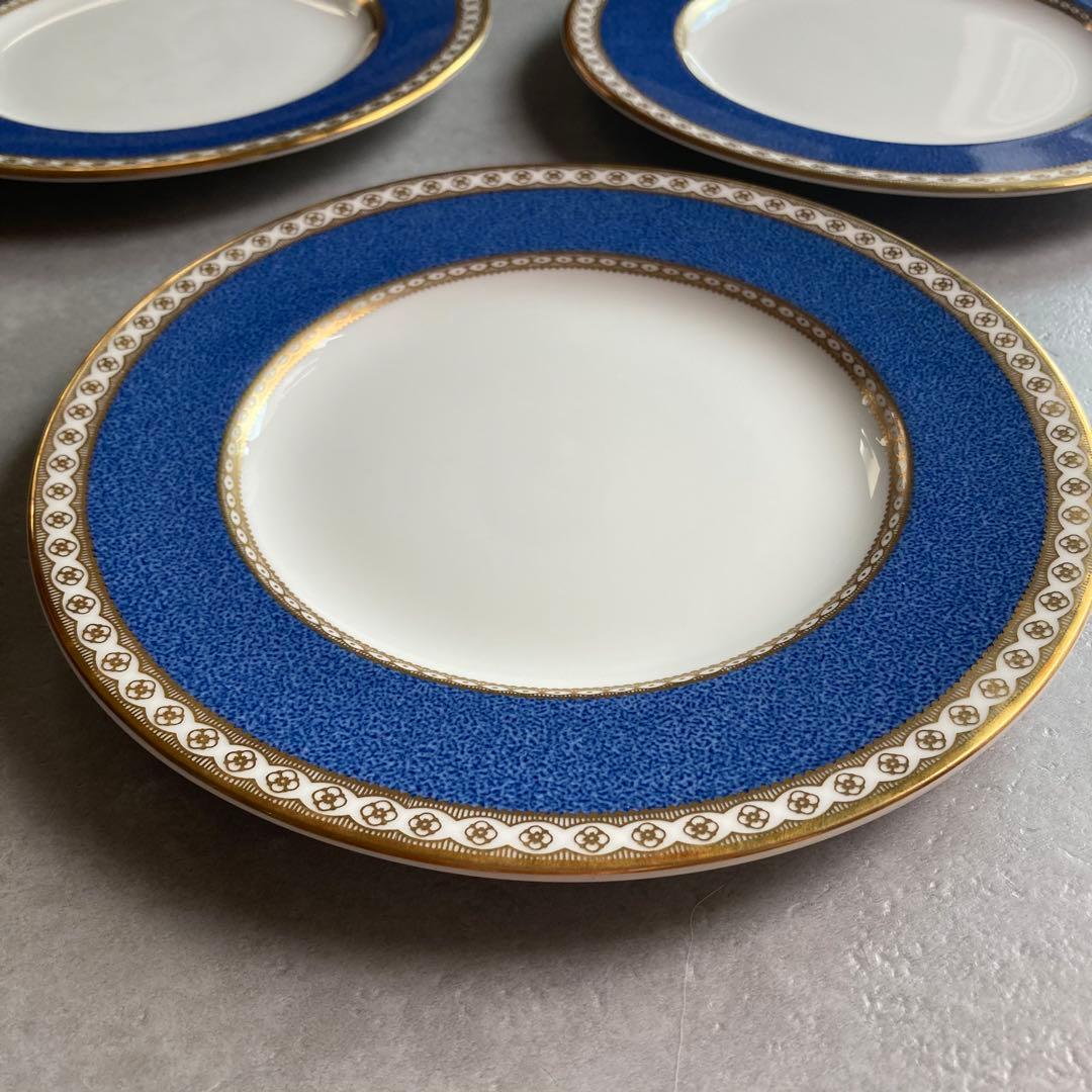 黒壺印 ウェッジウッド ユーランダーパウダーブルー ケーキプレート 5枚セット