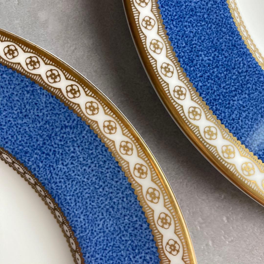 黒壺印 ウェッジウッド ユーランダーパウダーブルー ケーキプレート 5枚セット