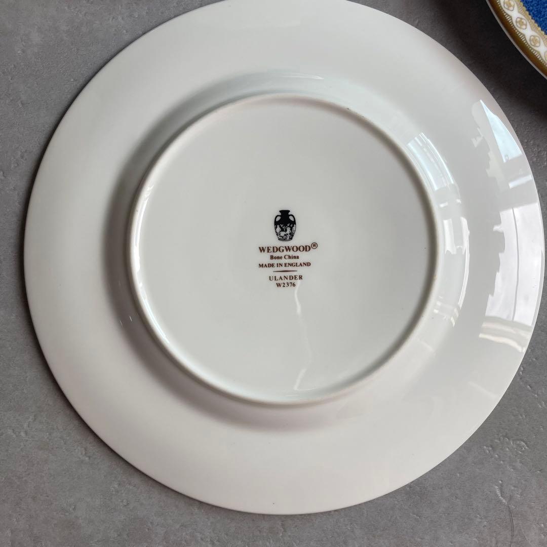 黒壺印 ウェッジウッド ユーランダーパウダーブルー ケーキプレート 5枚セット