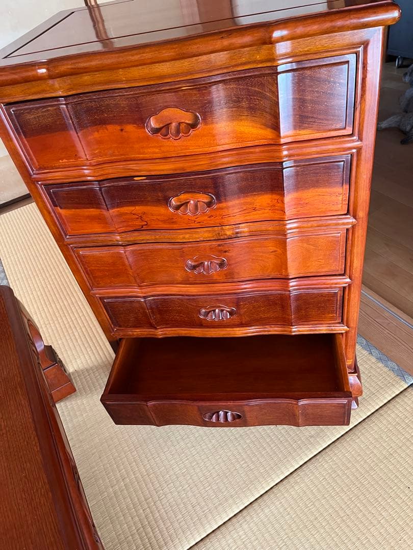 アンティーク調箪笥5段