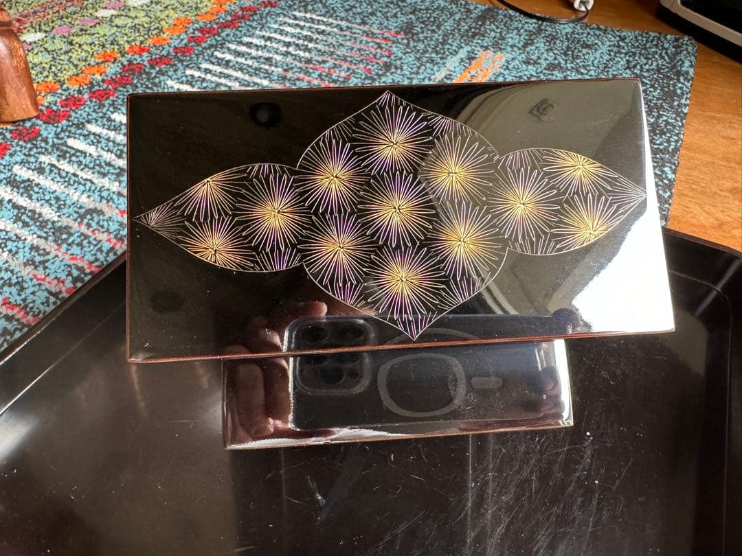 輪島塗（重要無形文化財）高級宝箱　　　　　　前志芸男　作品