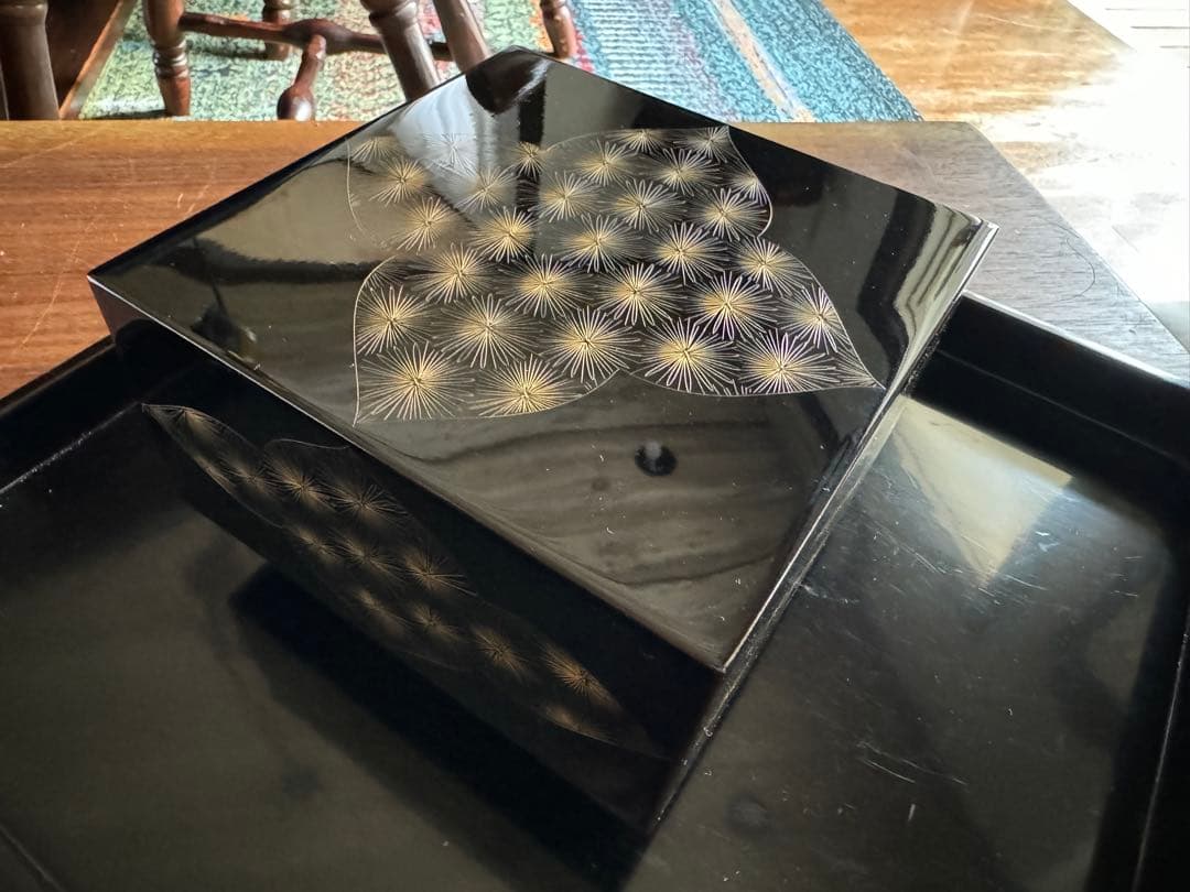 輪島塗（重要無形文化財）高級宝箱　　　　　　前志芸男　作品