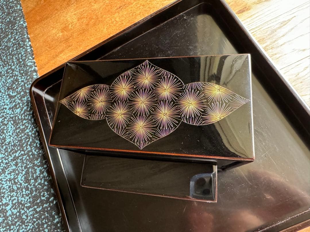 輪島塗（重要無形文化財）高級宝箱　　　　　　前志芸男　作品