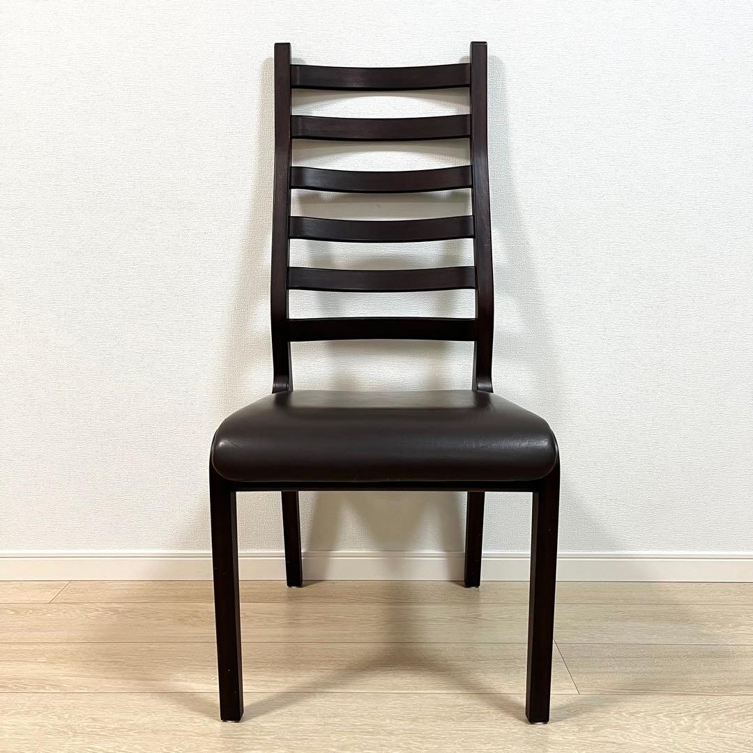 (て32)Tendo 天童木工 菅沢光政 ラダーバックチェア ダイニングチェア