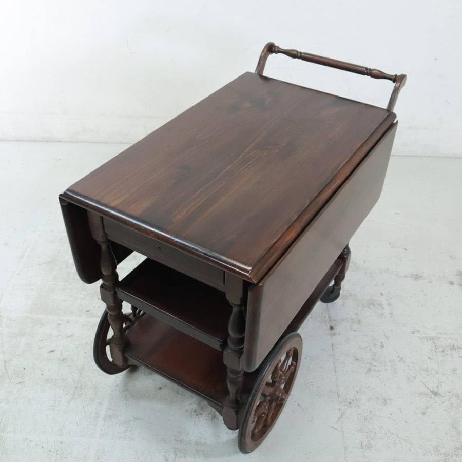 値下イーセンアーレン バタフライキッチンワゴン ドロップリーフ