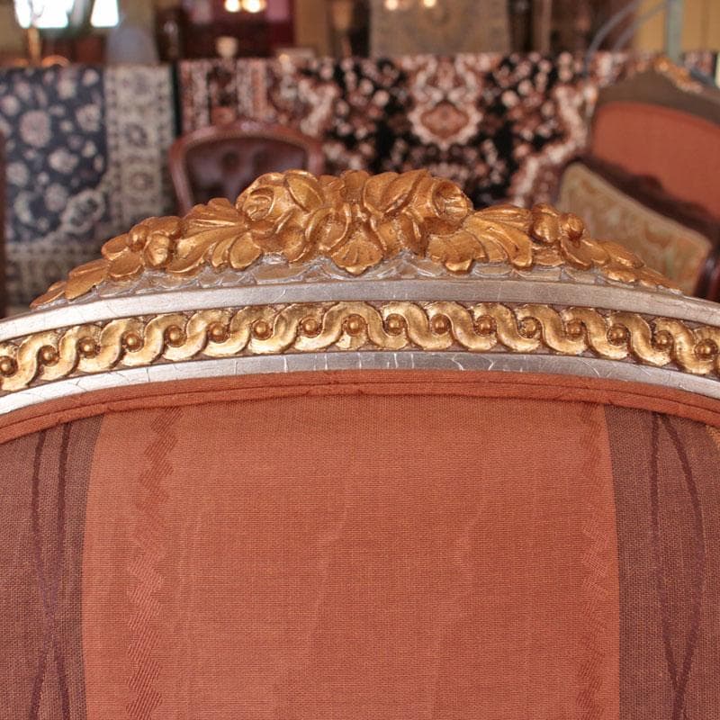 イタリア製1人掛けソファ シングル クラシック レトロ 122-146