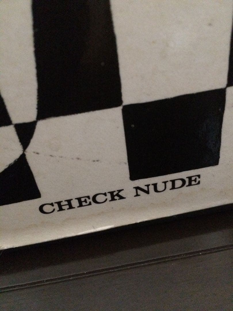 英国購入★ミッドセンチュリー★ビンテージ★ポスター★チェスボード柄★エロティック