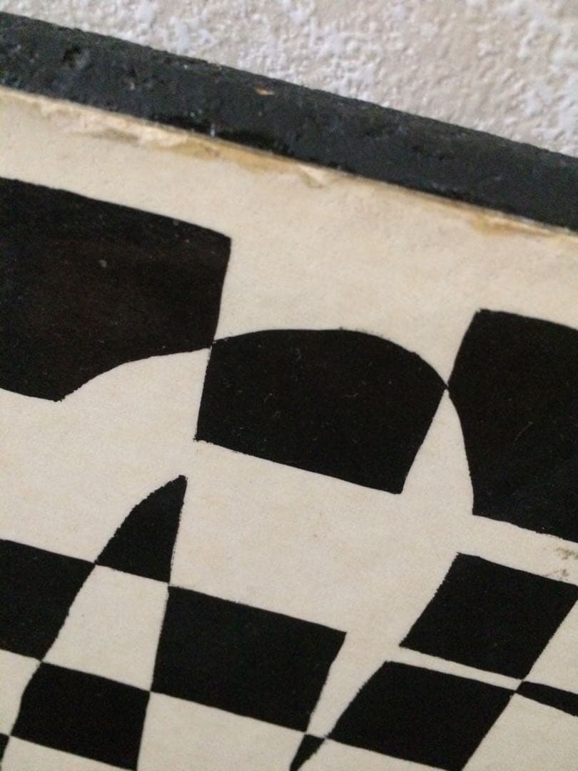 英国購入★ミッドセンチュリー★ビンテージ★ポスター★チェスボード柄★エロティック