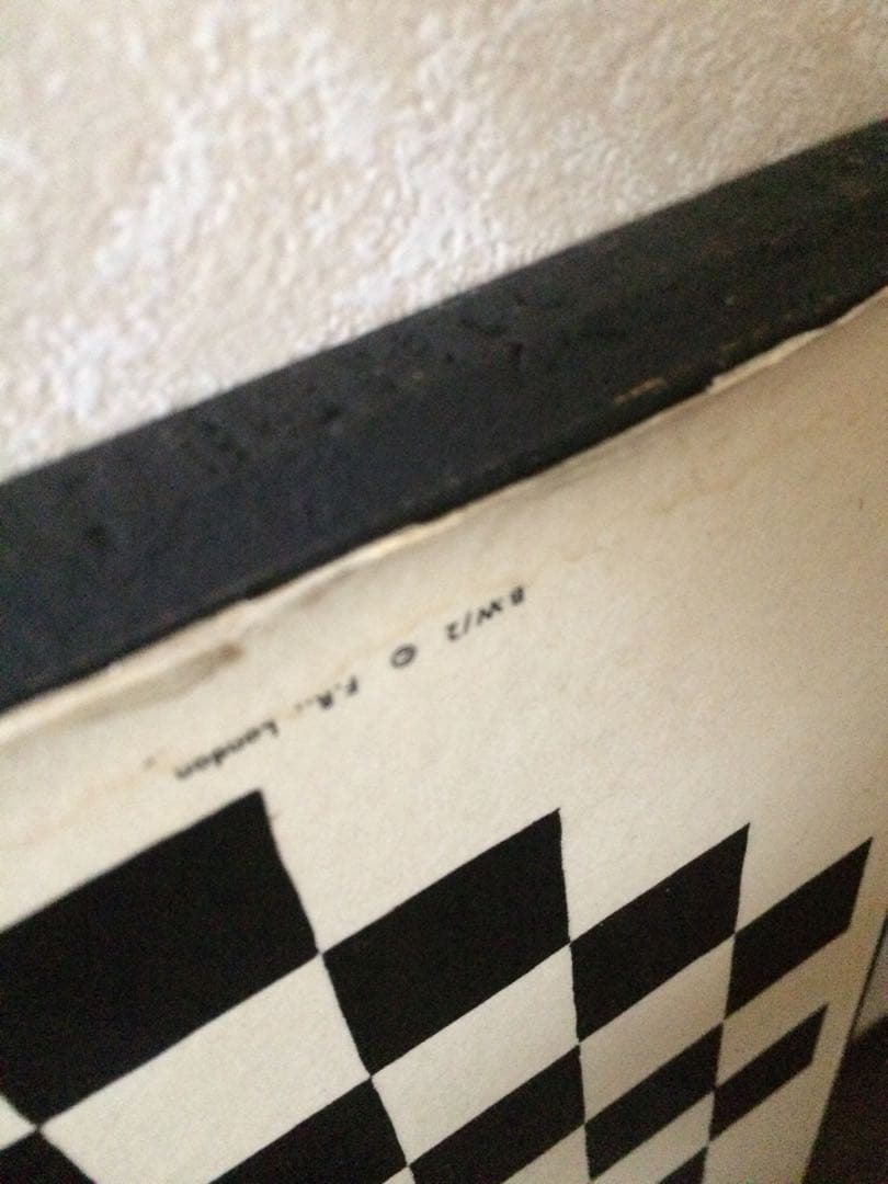 英国購入★ミッドセンチュリー★ビンテージ★ポスター★チェスボード柄★エロティック