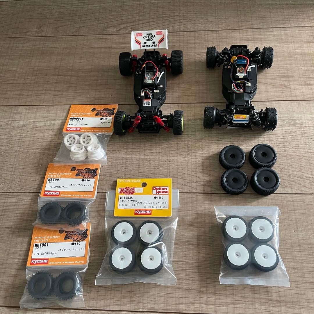 ミニッツバギー 2台 ターボ オプティマ インファーノ レーザー mini-z