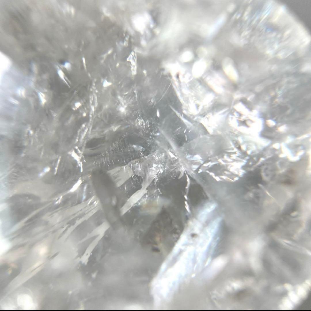 綺麗 虹入り ヒマラヤレインボー 水晶 丸玉 57.6mm