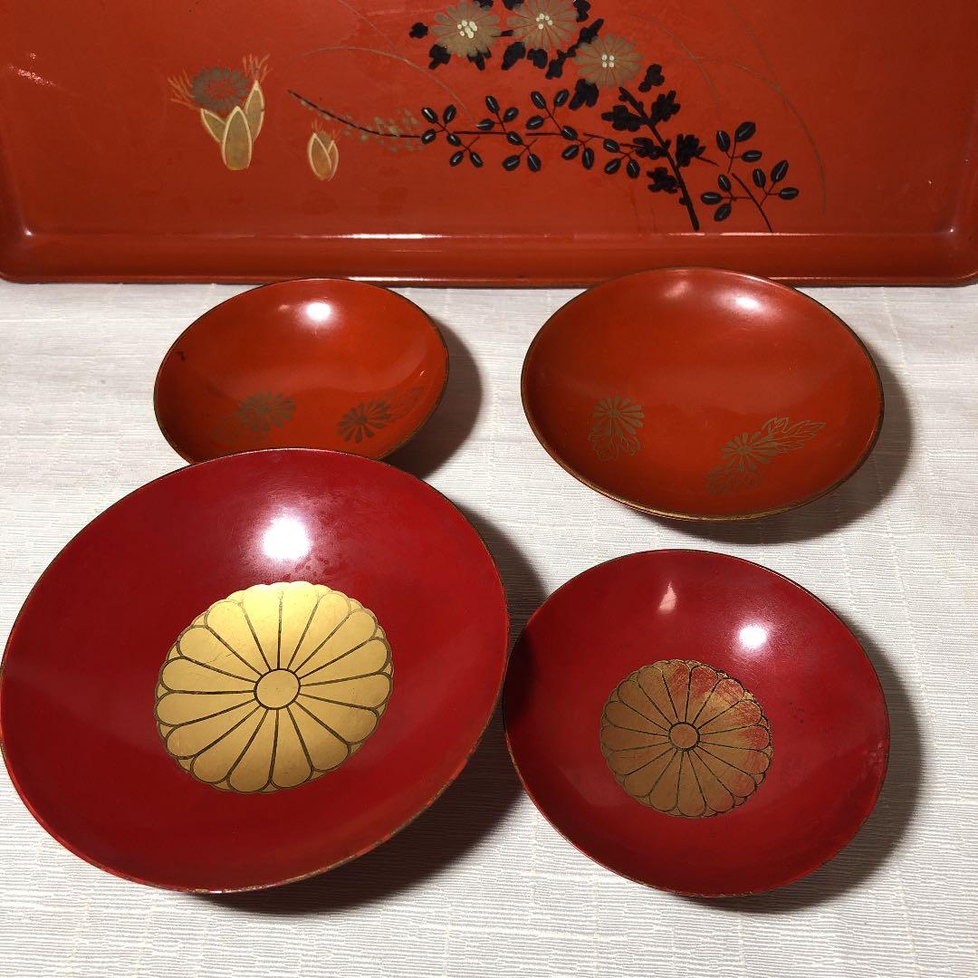 【レトロ】おとそセット　本うるし塗り　明治神宮　縁起物