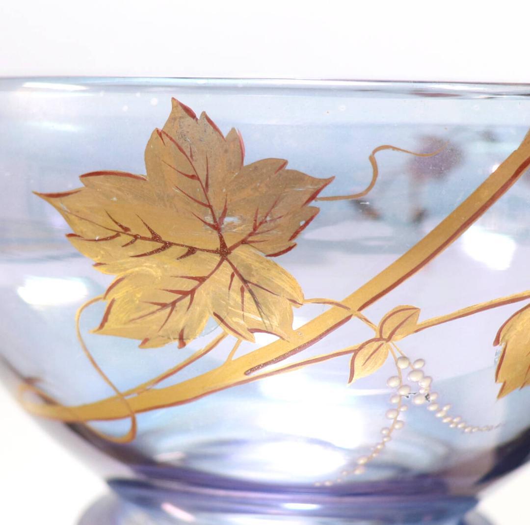オールド・バカラ 1878年 金彩エナメルラスター彩ボウル ジャポニスム日本趣味