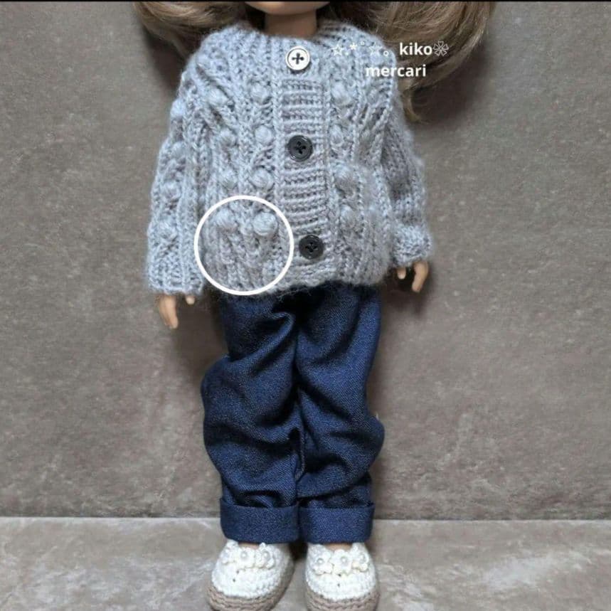 doll服’25　no198　32cmドール　セーター　参考画像　ご購入可