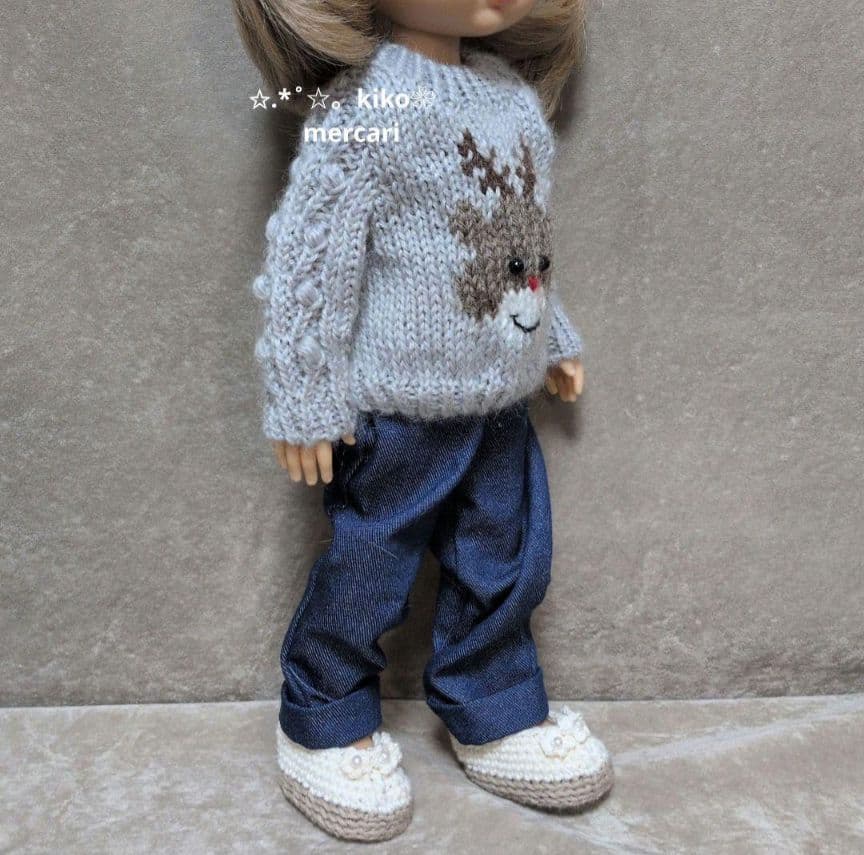 doll服’25　no198　32cmドール　セーター　参考画像　ご購入可