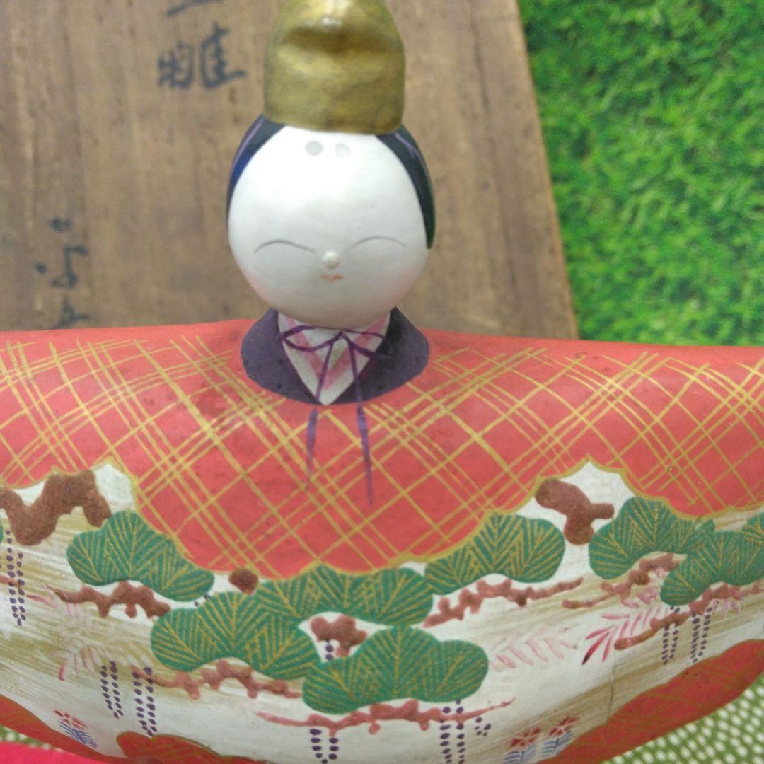最終値下げ！雛人形　木彫り雛と、貝合わせ