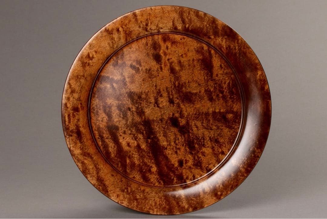 【極レア】90万円 林哲三 拭漆皿 家庭画報 盆