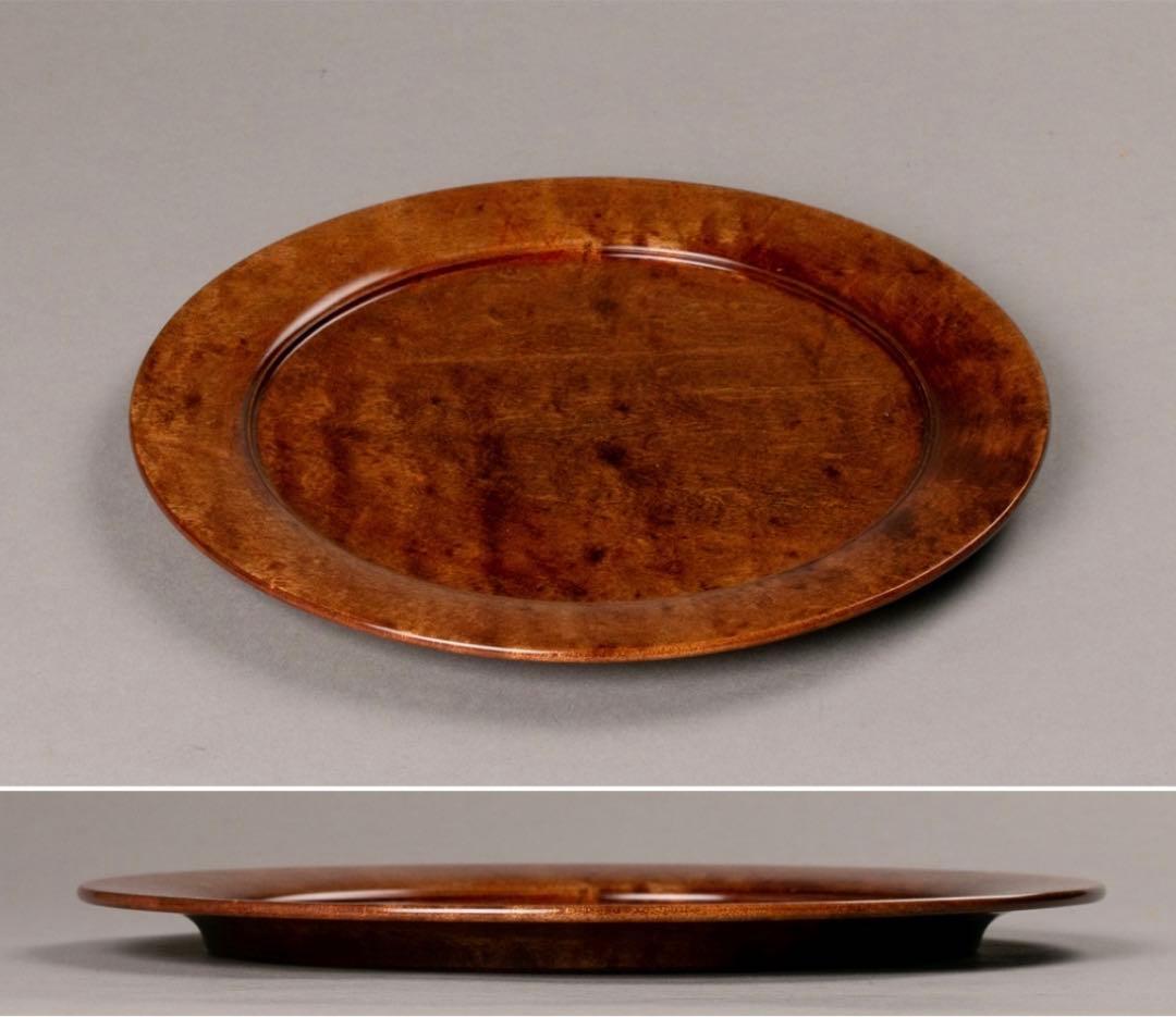 【極レア】90万円 林哲三 拭漆皿 家庭画報 盆