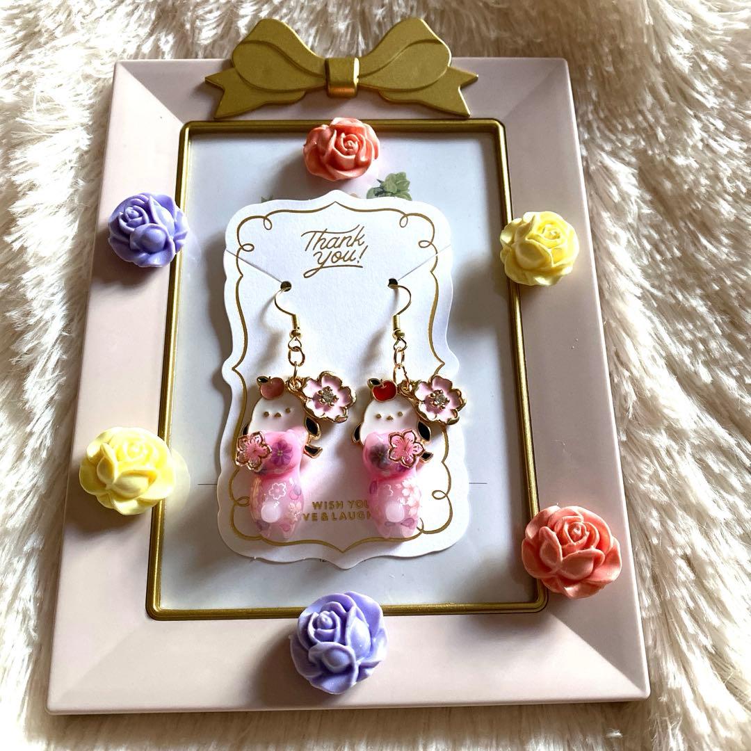 ☆桜！Spring猫ちゃんピアス☆B